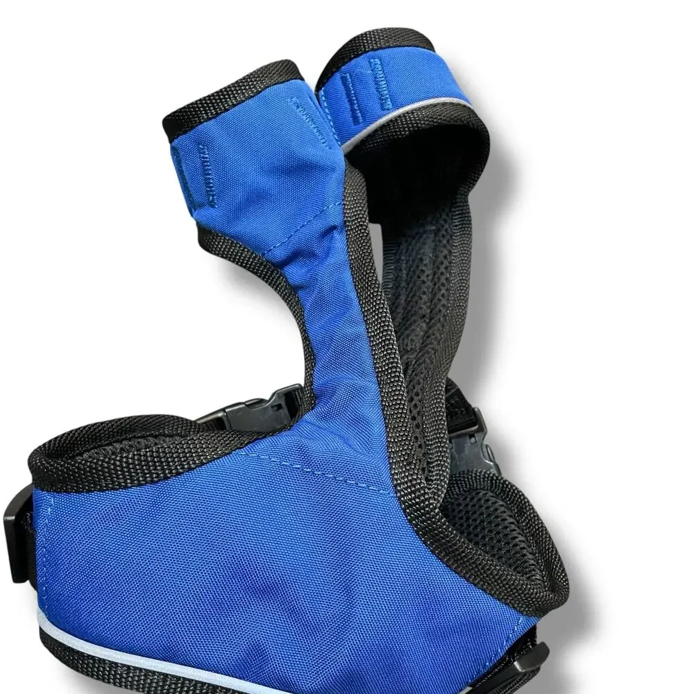 PetSafe Easy Sport Dog Harness Small Blue Reflective Control Handle 20-30lb Pad